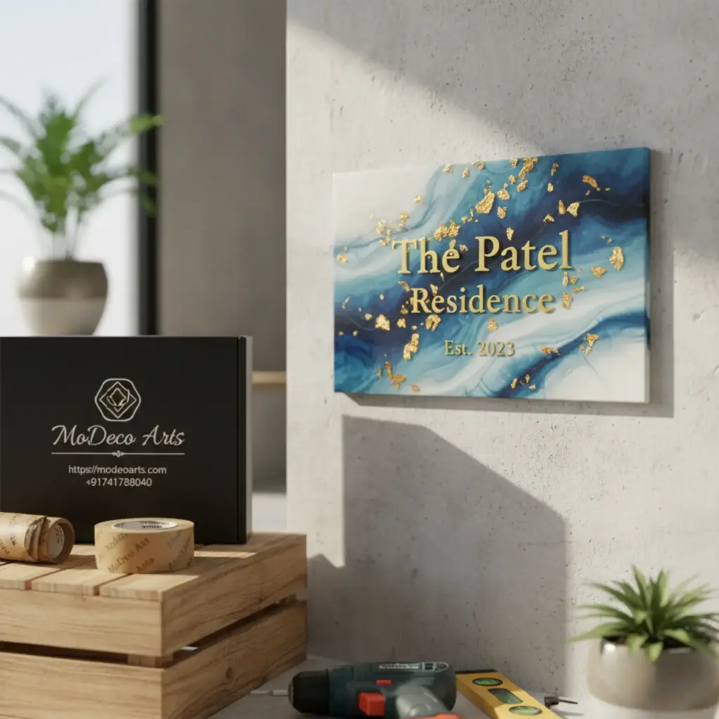 resin nameplate wall mount premium