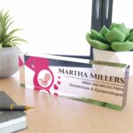 2 Acrylic Professional Gynaecologist Desk Nameplate
