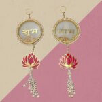 Beautiful Pearl White Resin Lotus Shubh Labh Decor 2