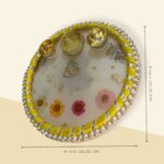 Beautiful Pooja Platter Festive Season Yellow 2