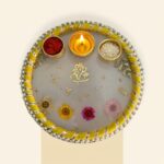 Beautiful Pooja Platter Festive Season Yellow 5