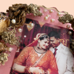 Flowers Decorated Resin Anniversary Gift for Couple 3