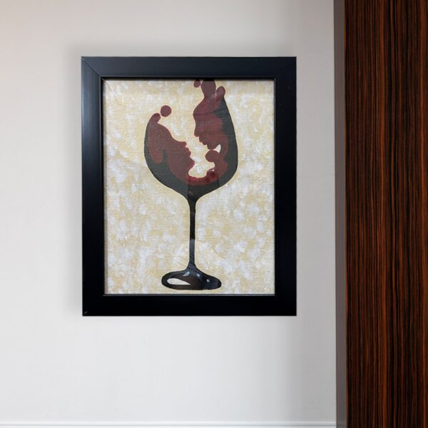Handmade Acrylic Painting On Canvas Cat 2