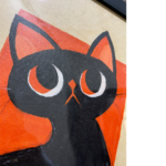 Handmade Acrylic Painting On Canvas Cat 2