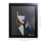 Handmade Acrylic Painting On Canvas Lady