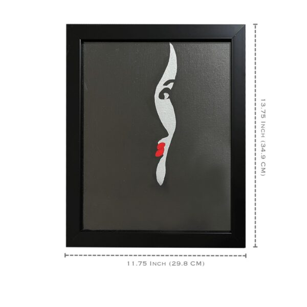 Handmade Acrylic Painting On Canvas Lady