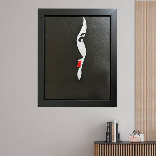 Handmade Acrylic Painting On Canvas Lady 2