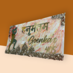 Hanumantam Theme Lord Hanuman Resin Nameplate 3