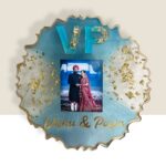 Name Letters Embossed Resin Anniversary Gift