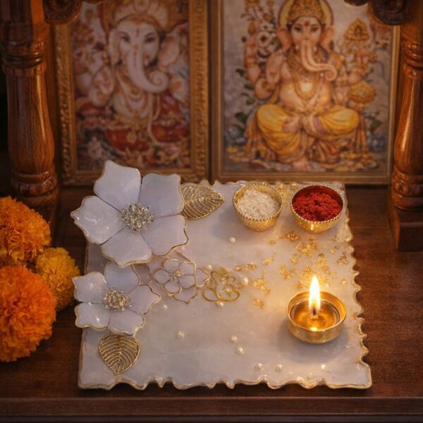 Pooja Platter Beautiful 3D Ganesha Platter