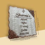 Swirl Design Om Icon Resin Nameplate 4