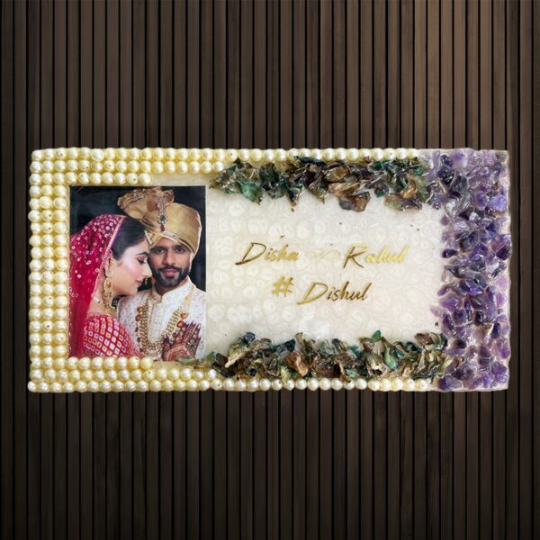 Symbol of Love Blue Orchid Resin Anniversary Gift