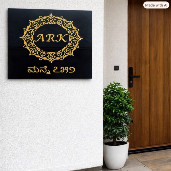 ARK Granite House Nameplate