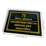 Black Granite Nameplate 3