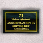 Black Granite Nameplate 4