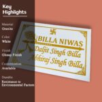 Granite Billa Niwas House Nameplate 2