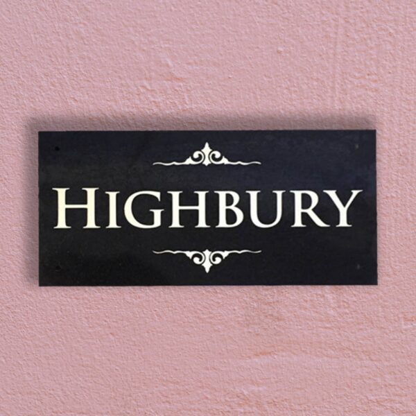 Highbury Granite House Nameplate 1