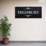Highbury Granite House Nameplate