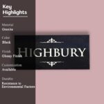 Highbury Granite House Nameplate 2