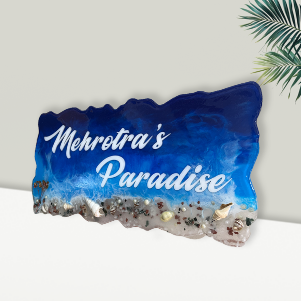 Ocean Theme Premium Resin Casting Nameplate 1