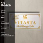 Villa Granite Nameplate 4
