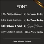 🌼 Acrylic Obstetrician & Gynaecologist Desk Nameplate 3