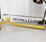 Acrylic Numberplate Acrylic Desk Nameplate Desk Nameplate Professional Nameplate Government official Desk Nameplate