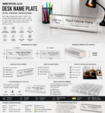 Acrylic Desk Nameplate For Govt. Official 2