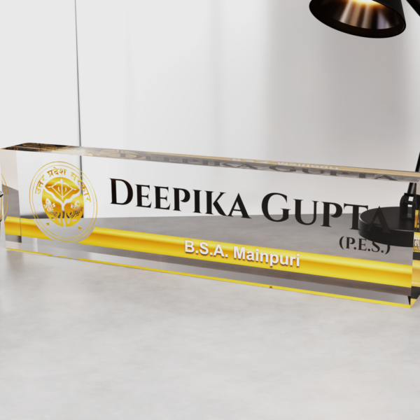 Acrylic Numberplate Acrylic Desk Nameplate Desk Nameplate Professional Nameplate Government official Desk Nameplate