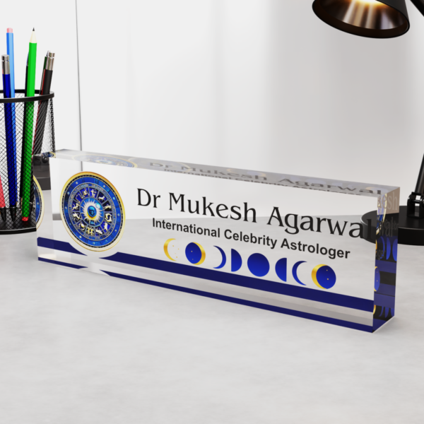 Acrylic Numberplate Acrylic Desk Nameplate Desk Nameplate Professional Nameplate Astrologer Desk Nameplate