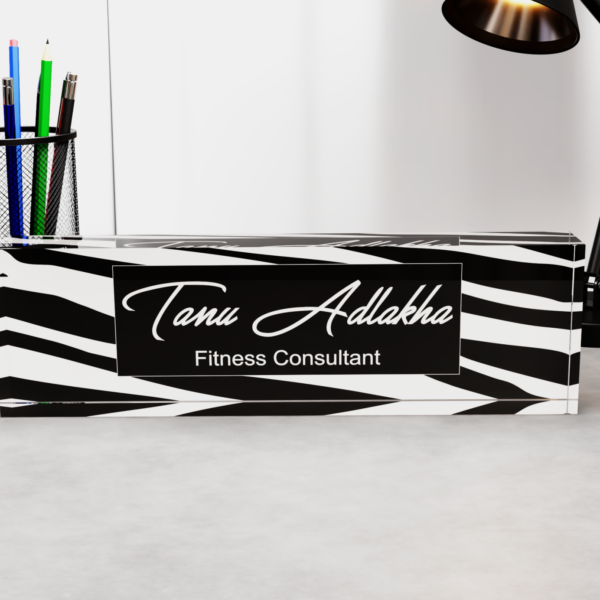 Acrylic Nameplate Acrylic Desk Nameplate Desk Nameplate Professional Nameplate Doctor Desk Nameplate Fitness Consultant Desk Nameplate