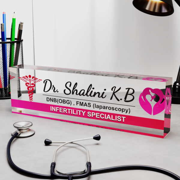 Acrylic Nameplate Acrylic Desk Nameplate Desk Nameplate Professional Nameplate Doctor Desk Nameplate Gynecologist Desk Nameplate