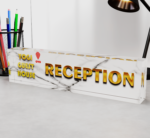 Acrylic Nameplate for Guest House Reception 1