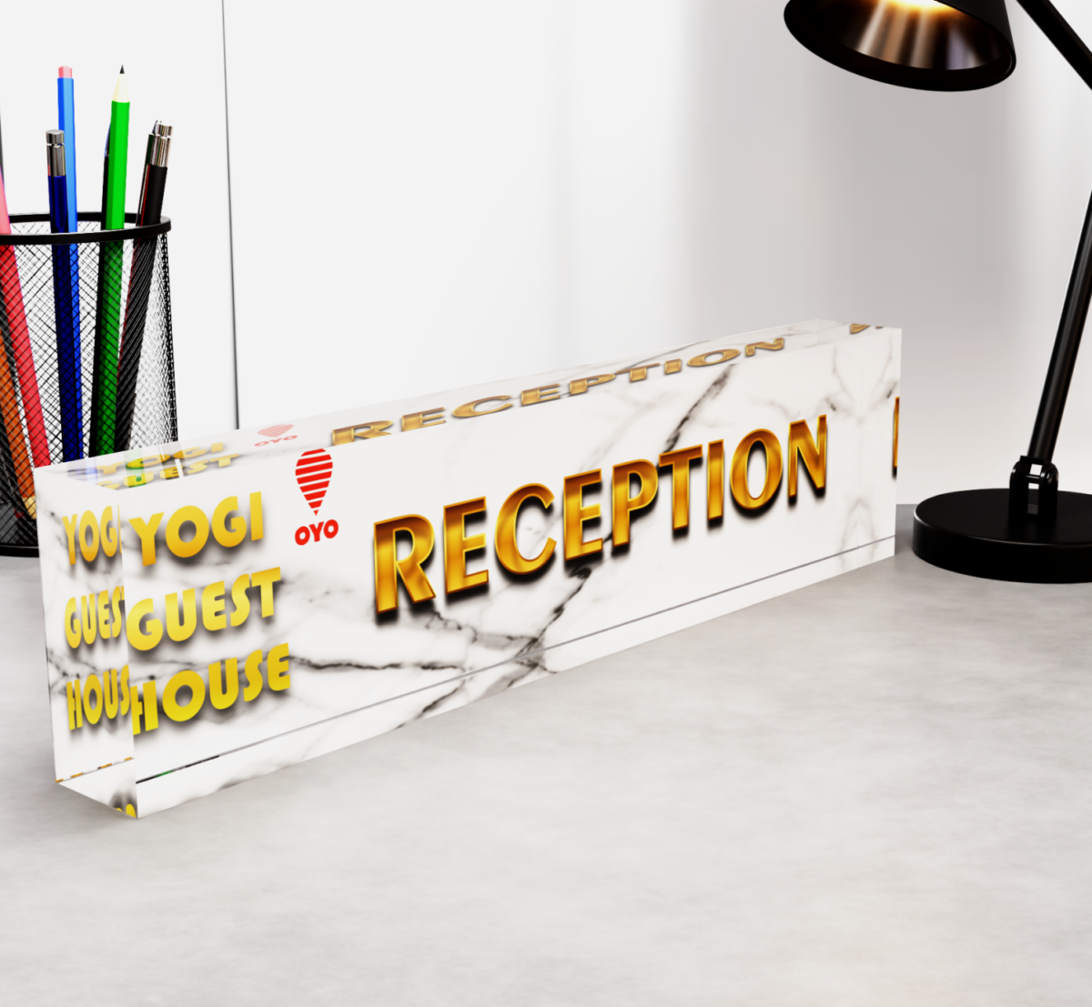 Acrylic Nameplate Acrylic Desk Nameplate Desk Nameplate Professional Nameplate Doctor Desk Nameplate Guest House Desk Nameplate