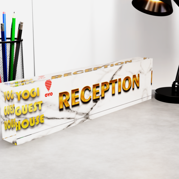 Acrylic Nameplate Acrylic Desk Nameplate Desk Nameplate Professional Nameplate Doctor Desk Nameplate Guest House Desk Nameplate