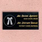 Advocate Black Acrylic Nameplate