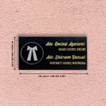 Advocate Black Acrylic Nameplate 2