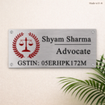 Advocate Logo Engraved Stainless Steel Nameplate 2