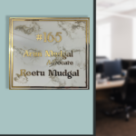 Advocate Professional White Resin Nameplate