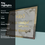 Advocate Professional White Resin Nameplate 2