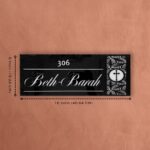 Beth Barah Black Acrylic Nameplate 2