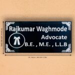 Black Acrylic Advocate Nameplate 3