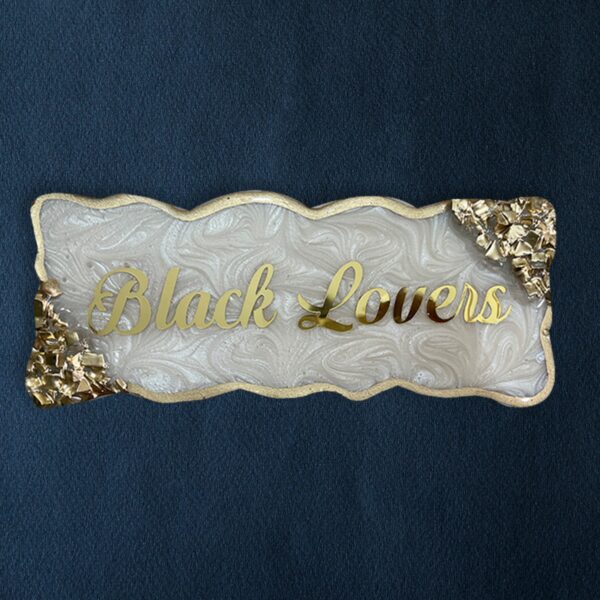 Black Lovers Shop Desk Nameplate 1