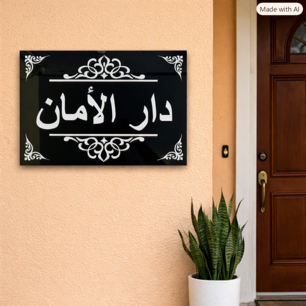 Acrylic Nameplate Premium Nameplate House Nameplate Durable Nameplate Waterproof Nameplate Trendy Nameplate Decorative Nameplate Acrylic House Nameplate