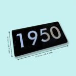 Black and White Acrylic House Numberplate 3