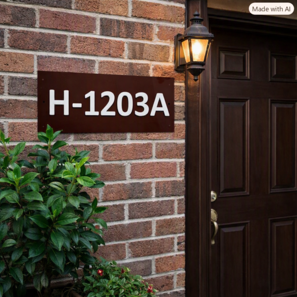 Acrylic Nameplate Premium Nameplate House Nameplate Durable Nameplate Waterproof Nameplate Trendy Nameplate Decorative Nameplate Acrylic House Nameplate