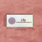 Cherry Blossom White Acrylic Nameplate 2