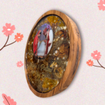 Circular Wooden Resin Varmala Preservation 1