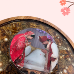 Circular Wooden Resin Varmala Preservation 2
