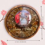 Circular Wooden Resin Varmala Preservation 3